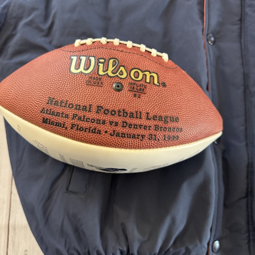 Vintage Starter Denver Broncos Jacket XL + Super Bowl XXXIII Football COA Korea - Picture 6 of 12